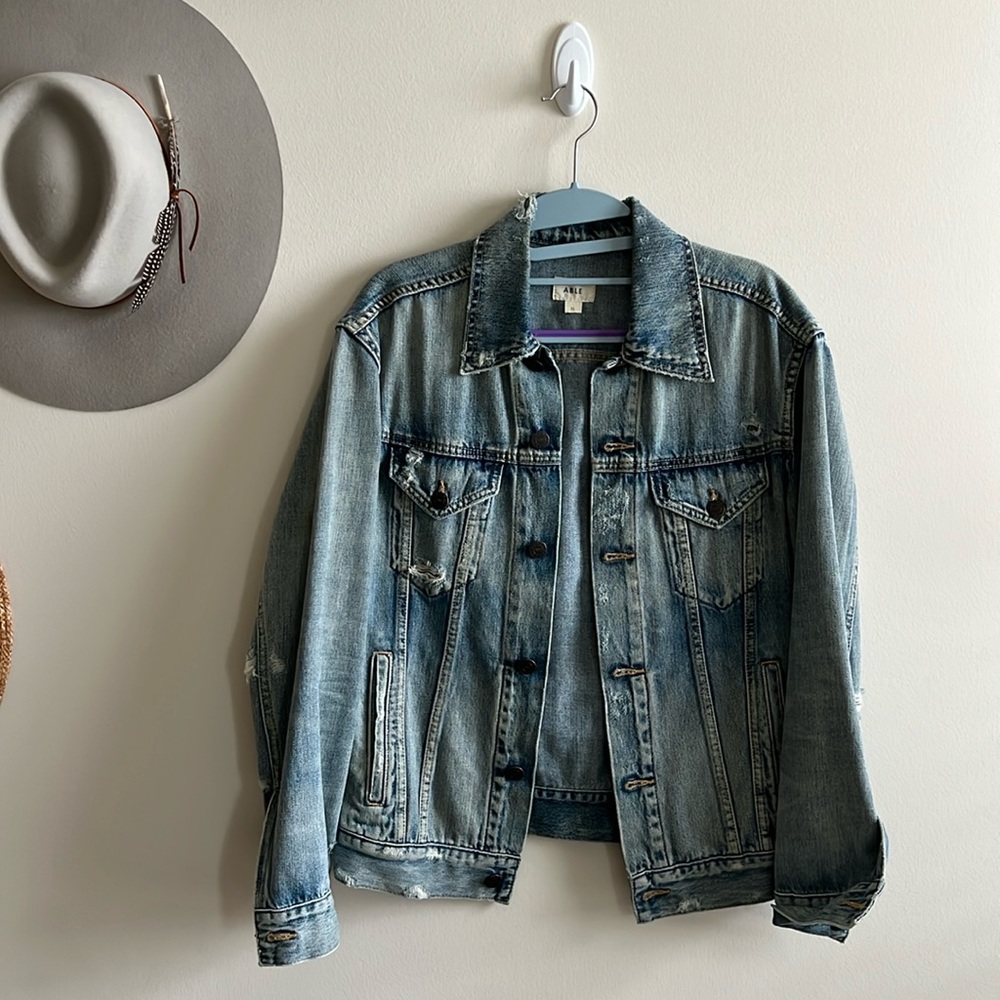 Able Merly Denim Jacket size Small